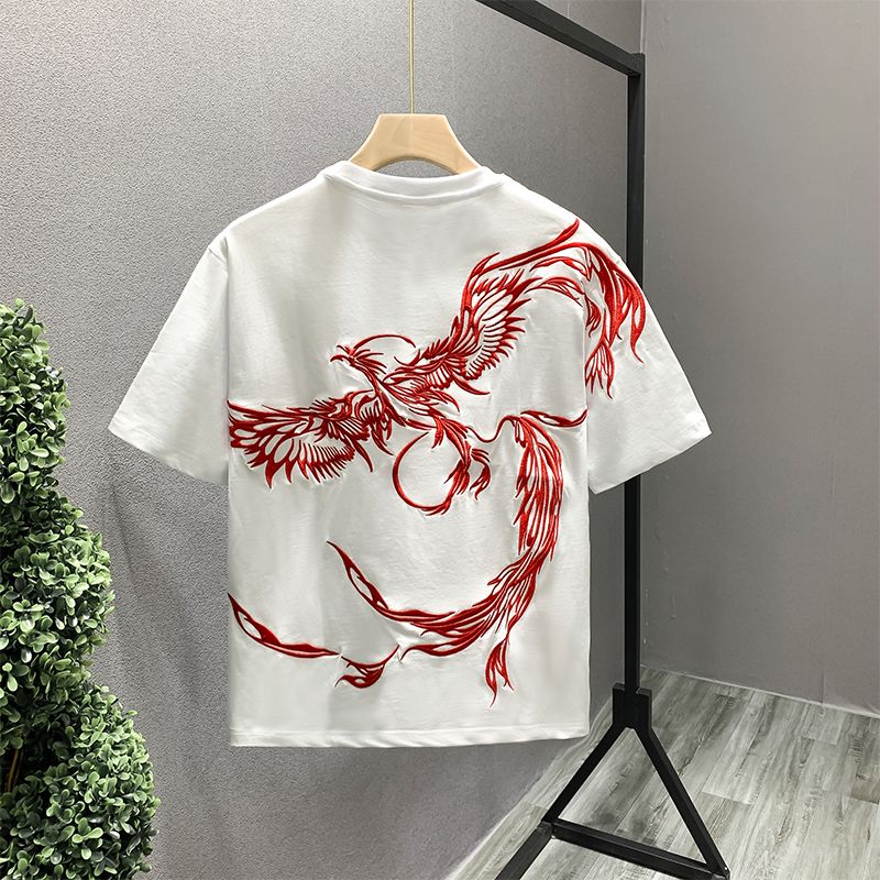 Summer Clothing Wholesale - Beyaz Üst Nakış 100. ℅ Erkekler