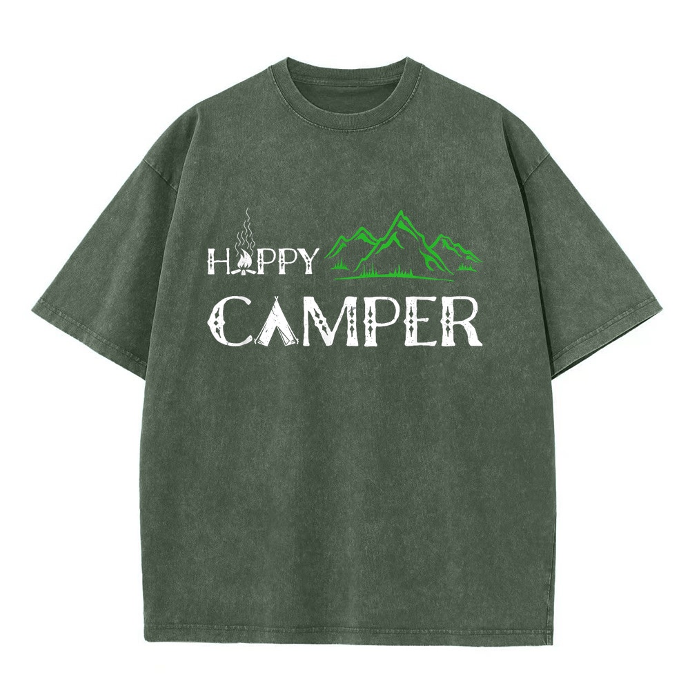 Summer Clothing Women Canada - Happy Camper Kamp Tişörtü, Erkek, Kadın