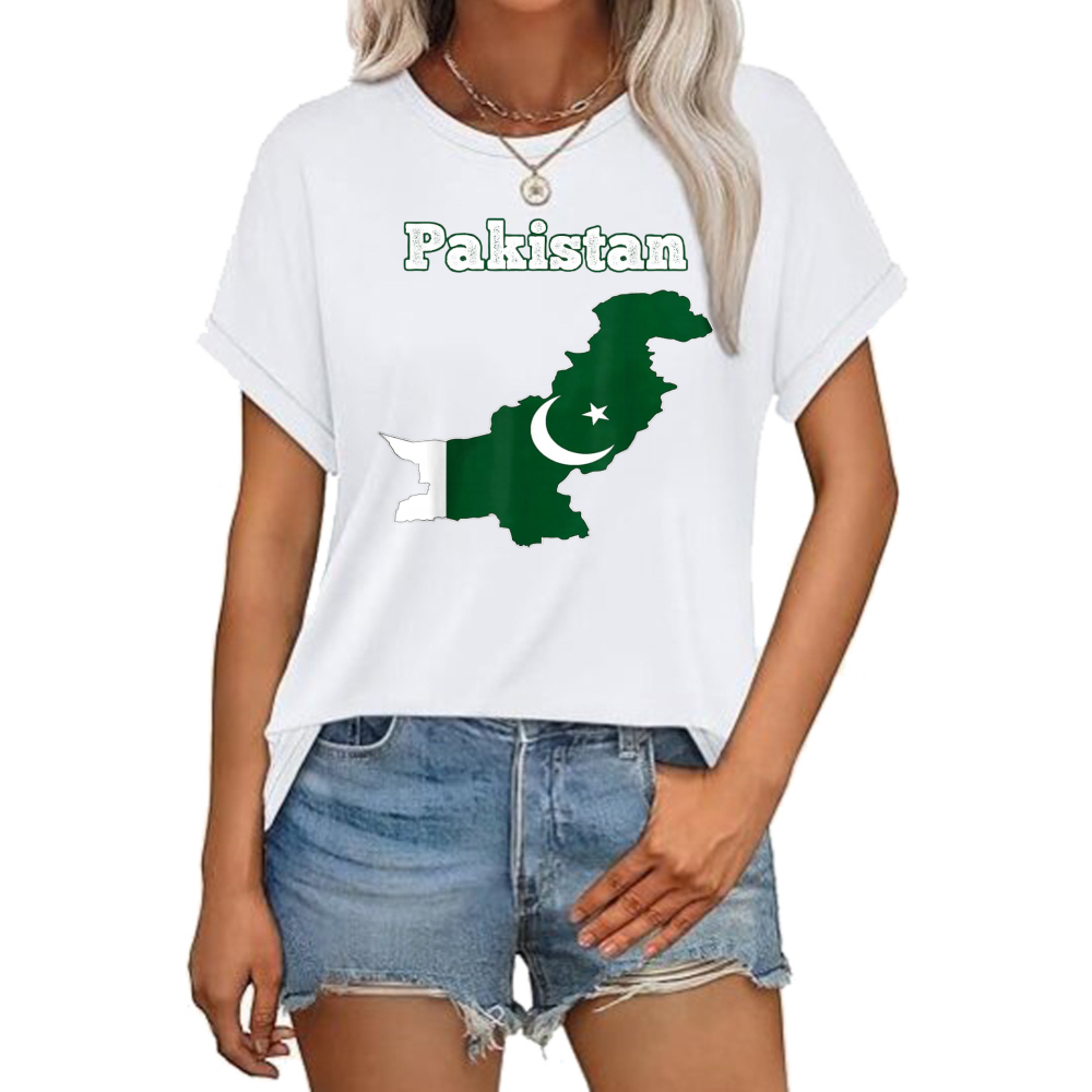 Summer Clothing Pakistan - Pakistan Bayrağı 14 Ağustos Tişörtü Vatansever