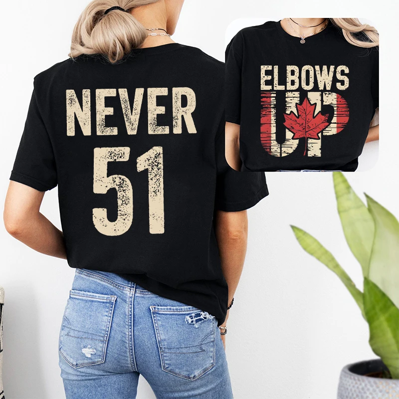 Summer Clothing Women Canada - Retro Dirsekler Asla 51 Kanada Baskı