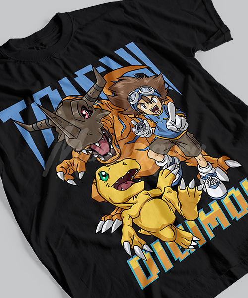 Summer Clothing Brands - 2025 Yaz Digimon Macera Animasyon Markası