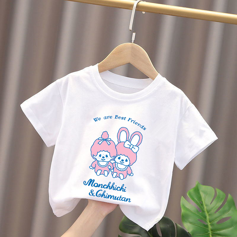 Monchhichi Çocuk T-shirt Anime - Summer Clothing Baby Girl incelemesi ve fiyatı