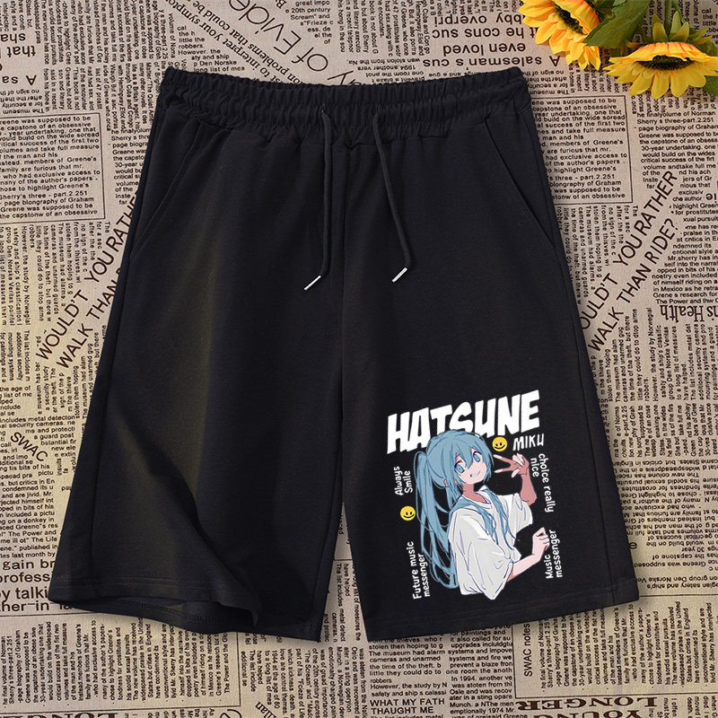 Hatsune Miku Şort Yaz Erkek Kı - Summer Clothing Brands incelemesi ve fiyatı