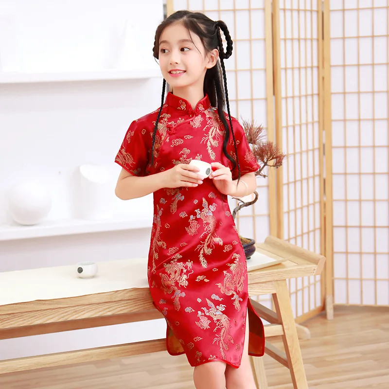 Summer Children's Cheongsam Mo - Summer Clothing Baby Girl incelemesi ve fiyatı