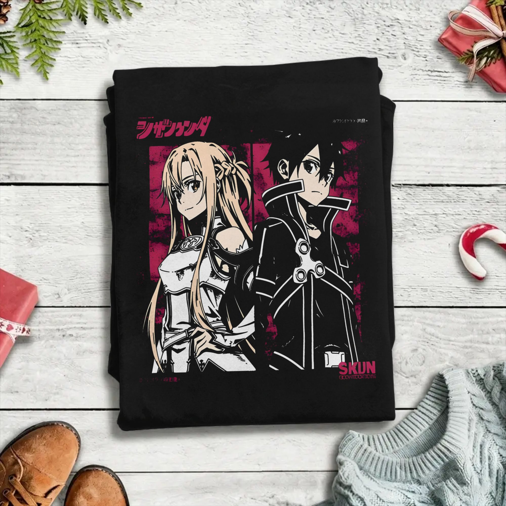 kirito ve asuna Pamuklu Tişört - Summer Clothing Wholesale incelemesi ve fiyatı